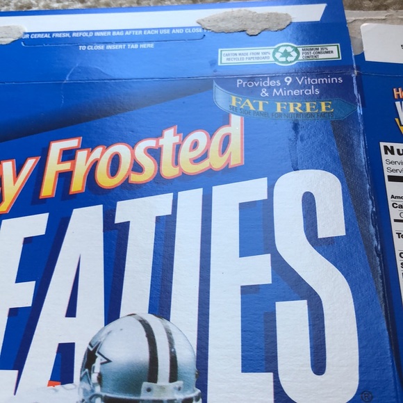 Dallas Cowboys' Deion Sanders 1997 Frosted Wheaties - Picture 7 of 7